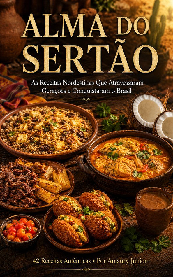 Capa do e-book Alma do Sertão, por Amaury Junior